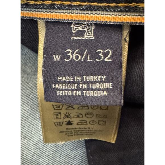 36 X 32 Scotch & Soda Vernon Button Fly Amsterdam Blau Radio Jeans Blue - Picture 5 of 16